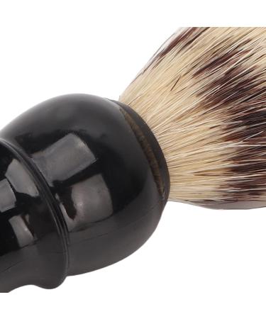 Shaving Brush for Men - Portable Black Curved Handle | Perfect for Travel & Home Salon | Beard Cleaning Brush - Buy Online on SooperMarket.com