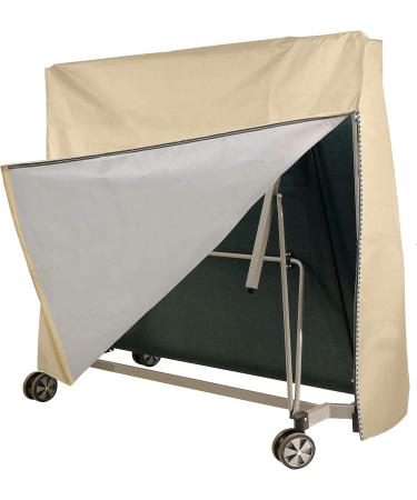 AlaSou Ping Pong Table Cover - Water Resistant, Weatherproof Brownish Yellow - Protect Your Foldable Table Tennis Equipment - Buy Online on SooperMarket.com