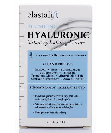 Elastalift Hyaluronic Acid & Vitamin C Face Cream - Anti-Aging Moisturizer for Women & Men | Hydrating & Plumping Lotion for Dry Skin, Wrinkles, Fine Lines | 2 Fl Oz - Buy Online on SooperMarket.com