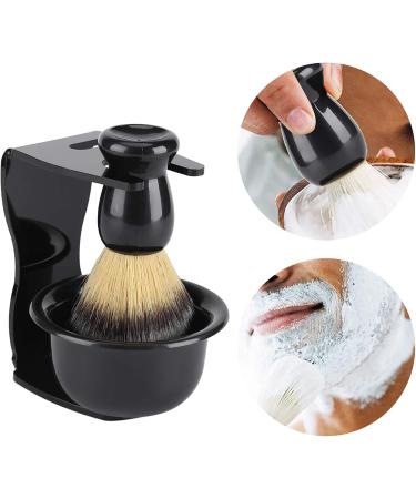 Premium Wood Wet Shaving Set for Men | 3-in-1 Razor Brush Bowl & Safety Razor Holder | Traditional Manual Shaving Tools - Buy Online on SooperMarket.com