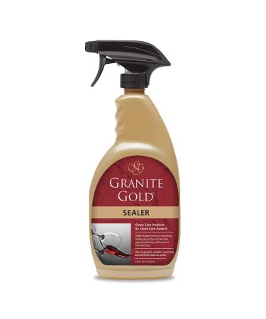 Granite Gold Water-Based Sealer Spray Protection for Granite, Marble, Travertine, Natural Stone Countertops, 24 Fl Oz (Pack of 1), 1-Pack