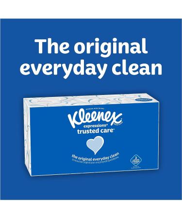 Kleenex Trusted Care Everyday Facial Tissues - 576 Total Tissues, 4 Boxes - White, 144 Count Each - Buy Online on SooperMarket.com