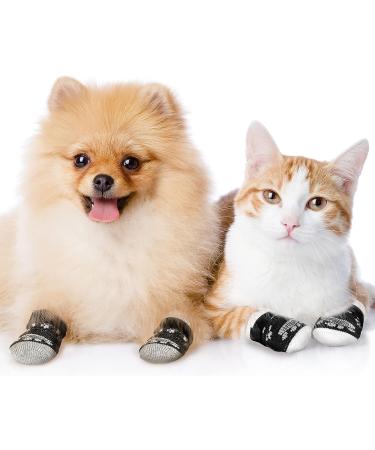 X-Small Dog Indoor Socks - 16 Pieces Anti-Slip Dog Socks with Grips for Hardwood Floors - Buy Online on SooperMarket.com