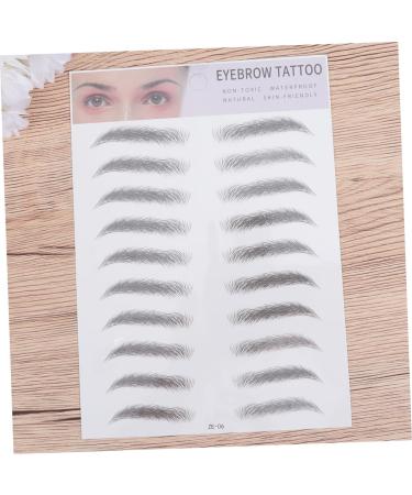 Beavorty 6 pcs 3d eyebrow stickers 4d hair- like eyebrows eyebrow tattoo stickers Woman Man Makeup Tool - Buy Online on SooperMarket.com
