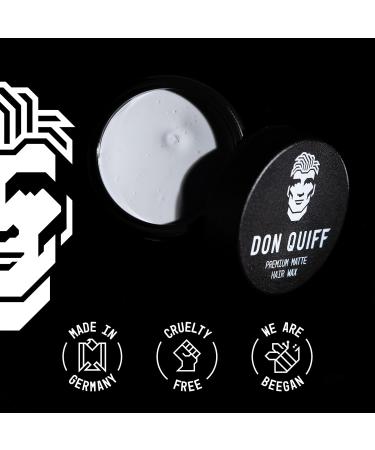 Don Quiffe Hairwax | Premium Beeswax Pomade for Men & Women | Strong Hold Water Resistant Matte Finish | Ideal for Short Hair Styles - Buy Online on SooperMarket.com