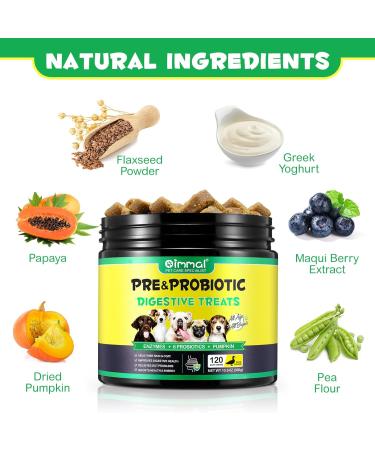 Digestive Probiotic Soft Chews for Dogs Canine Dietary Supplements and Immunity Support Chewable Vitamin Treats for Dogs- Duck Flavour 120 Tablets - Buy Online on SooperMarket.com