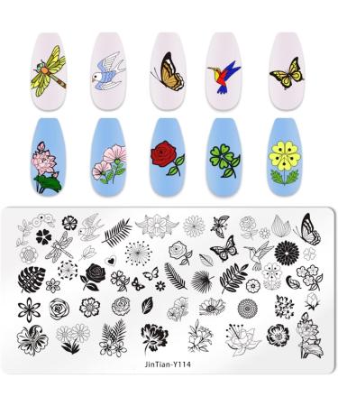 RUNRAYAY 6Pcs Ocean Animal Flower Stamping Plate Collection for Halloween & Christmas Nail Art - Buy Online on SooperMarket.com