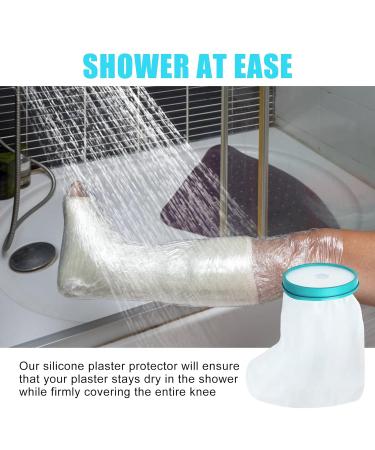 Waterproof Foot Shower Protector - Adult Foot Cast Cover for Shower & Bath - Reusable - Protects Broken Toe, Wound, Burns - Buy Online on SooperMarket.com
