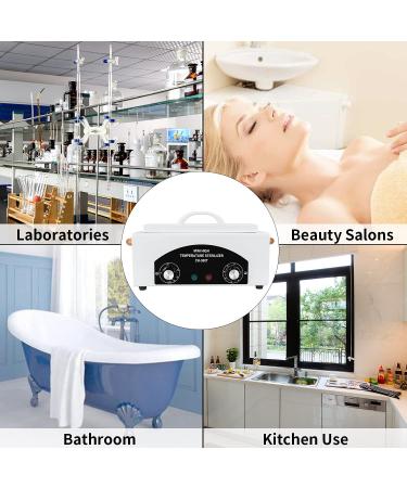 2L Hot Towel Cabinet with Stainless Tray - High Temp Nail Salon Cleaning Box - 300W Dry Heat Spa Equipment for Barber Tools - 6 Piece Set - Buy Online on SooperMarket.com