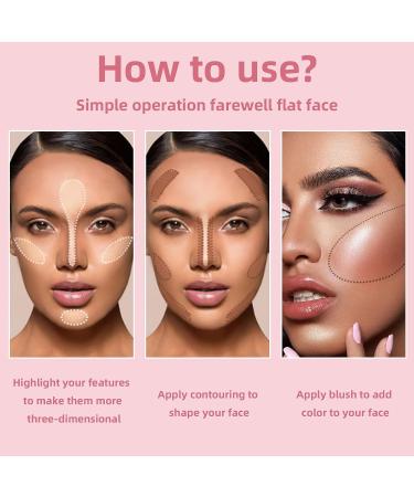 NewBang 6-Color Blush Highlighter Makeup Palette - Matte, Shimmer & Metallic Finish for Contouring, Blushing & Highlighting - Long Lasting & Waterproof Formula for a Natural Sparkle - Women's Face Blusher - Buy Online on SooperMarket.com