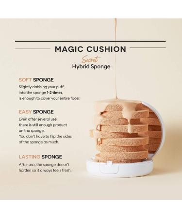 Missha M Magic Cushion Cover Lasting No.21 - Fuzzy & Semi-Matte Skin Finish - 15g - Buy Online on SooperMarket.com