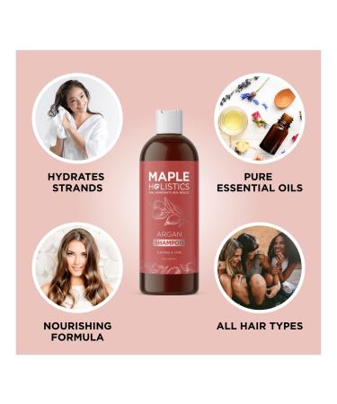 Argan Oil Volumizing Shampoo for Dry & Damaged Hair - Sulfate-Free Formula with Ultra Moisturizing Natural Oils - 8 Fl Oz - Buy Online on SooperMarket.com
