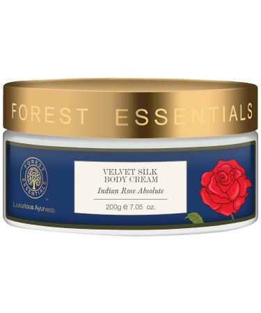 Forest Essentials Velvet Silk Body Cream Indian Rose Absolute - 200g