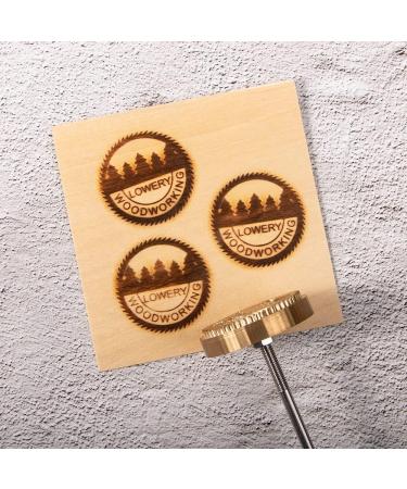 STAMTECH Custom Metal Branding Iron for Wood, Leather, and More - Personalized and Durable (1x1) - Buy Online on SooperMarket.com