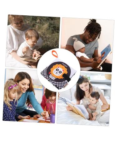 Ibasenice 5-Soft Fabric Book - Early Education Toys for Babies | Black & White Baby Books | Peach Skin Cloth Toys - Buy Online on SooperMarket.com