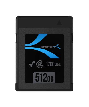 SABRENT Rocket CFX 512GB CFexpress Type B Memory Card R1700MB/s W1500MB/s (CF-XTBT-512)