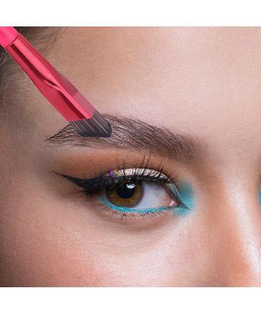 4 Pcs 4D Hair Stroke Brow Stamp Brush - Multi-Function Square Eyebrow Makeup Brush - Buy Online on SooperMarket.com