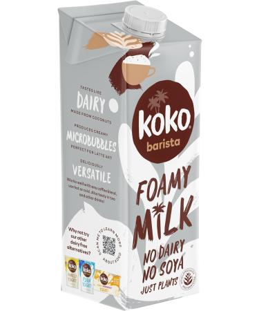 Koko Barista 6 x 1L | Foamable Delicious Plant Based Barista Milk | Ambient Long Life | Allergen Free | Healthy & Vegan | Sustainably Grown Farmed and Produced | No Monkey Business - Buy Online on SooperMarket.com
