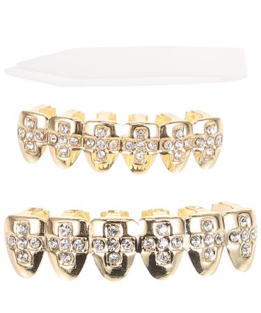 SOIMISS 1 Set Mouth Grill Rapper Props Decorative Teeth Grill Hip-pop Accessories Braces Stitching