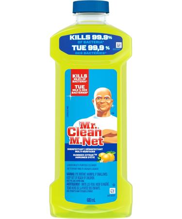 Mr. Clean Antibacterial Multi Surface Cleaner with Summer Citrus Scent Disinfectant All Purpose Cleaner 680 mL - Buy Online on SooperMarket.com