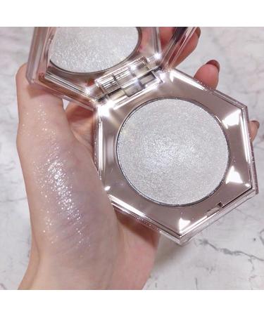 Diamond White Glitter Highlighter Powder for Face and Body - Long Lasting and Easy to Apply - Buy Online on SooperMarket.com