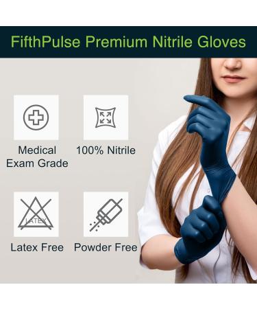 Gloves Disposable Latex Free Navy Nitrile Gloves Medium 50 Count - Powder Free Rubber Gloves - Medical Exam Surgical Gloves - Food Safe Cooking Gloves 3 Mil Thick Medium 50 - Buy Online on SooperMarket.com