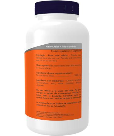 NOW L-Carnitine 1000mg 100 Tablets + Taurine 1000mg 250 Vegetarian Capsules Nutritional Supplement+ Taurine 1000mg - Buy Online on SooperMarket.com
