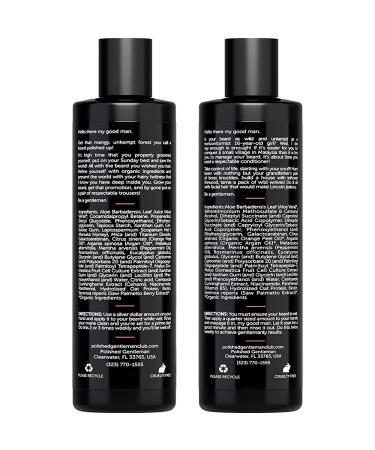 Beard Growth Kit: Shampoo, Conditioner, and Oil for Men - Biotin, Tea Tree Oil - Beard Care Set (4oz x2) - Buy Online on SooperMarket.com