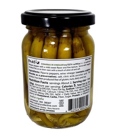 Matiz Piparras Basque Guindilla Peppers (6.4 oz.) - Authentic Spanish Green Pickled Peppers from Spain - Buy Online on SooperMarket.com