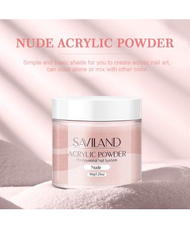 Saviland Nudes Acrylic Powder 150g/5.29OZ - Nail Extension Kit for 3D Carving & Nail Art - Buy Online on SooperMarket.com
