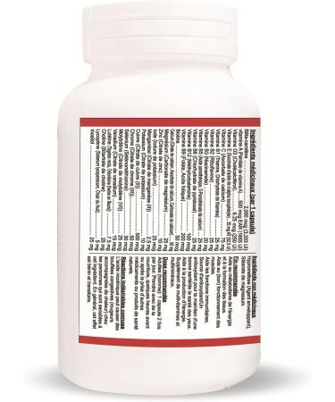 Nutridom Daily Multivitamin for Men with Vitamin A D3 E C B Biotin Calcium Magnesium Zinc Iodine Copper Chromium Selenium Molybdenum Vanadium Lutein Choline Lycopene Inositol Beta-carotene (60 Capsules) - Buy Online on SooperMarket.com