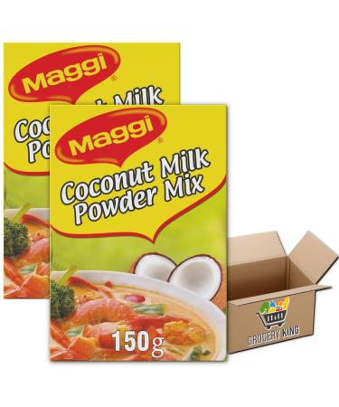 MAGGI Coconut Milk Powder Mix 150g-1kg | Bring A Fresh Coconut Taste To Any Dish | Grocery King (MAGGI Coconut Milk Powder Mix 150g Pack Of 2)