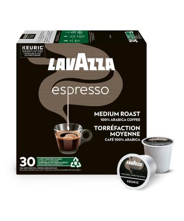 Lavazza Espresso Medium Roast K-Cup Coffee Pods 30 Count For Keurig Coffee Makers Espresso Medium Roast 30 count (Pack of 1)
