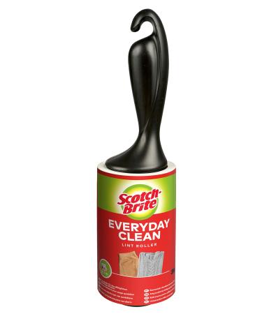 Scotch -Brite Everyday Clean Foot roller 1 roll 56 sheet - lint roller for clothing and furniture against lint or animal hair scooter is reusable 1 piece (1 Pack) standard scooter - 56 sheet