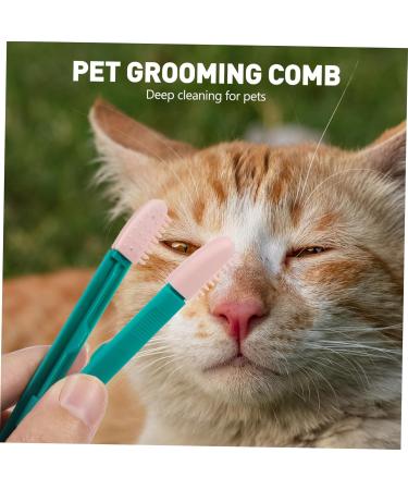 Kisangel 2pcs Eye Gum Cleaner Tear Marks Brush for Dogs Toallitas Desmaquillantes Pet Comb Dog Eye Cleaner Pp 10.00X3.20X1.00CM Assorted Color - Buy Online on SooperMarket.com