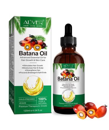 Batana Oil for Hair Growth Natural Batana Oil Prevents Hair Loss eliminates Split Ends & Increases Shine Batana Oil for Healthier Thicker Fuller Hair 120ML