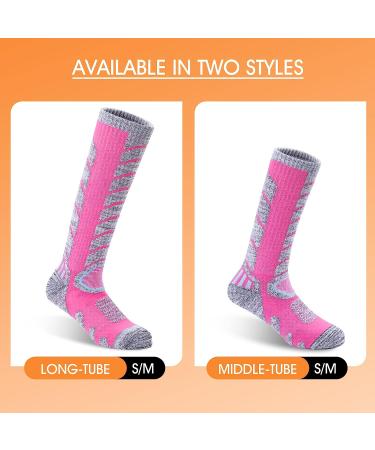 GUUMOR Ski Socks - 4 Pairs Medium Thermal Winter Sports Socks for Men and Women - Buy Online on SooperMarket.com
