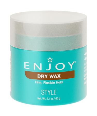 ENJOY Dry Wax Non-Greasy Wax Flexible Texture and Hold Color Safe Anti Frizz Hair Products Hair Styling Cream Hair Styling Products - 2.1 Oz