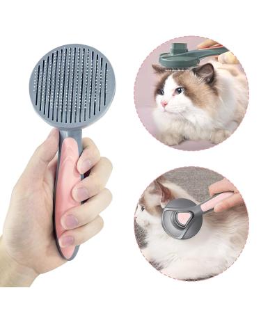 Willight Self-Cleaning Pet Brush for Dogs & Cats - Long & Short Hair - Pet Care Tool for Undercoat Removal - Pink - Buy Online on SooperMarket.com
