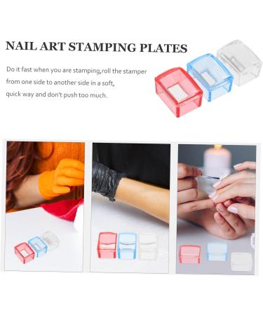 minkissy 15 Sets Nail Print Pegboard Kit Nail Stamper French Tip Nail Kits Nails Kits Clear Stamper Nail Plate Jelly Gel Pad Silicone Stamper Nail Art Stamper Kids Gel Tool Plastic Manicure - Buy Online on SooperMarket.com