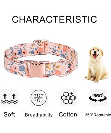 Pink Bow Tie Dog Collar | Adjustable for Girl Dogs | Metal Quick Release Buckle | Orange | Size L (38-60CM) - Buy Online on SooperMarket.com