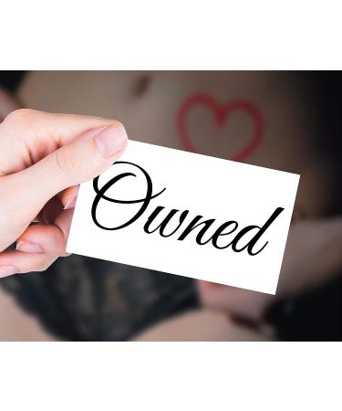 Kink Ink - 17 Cursive Black Temporary Tattoo Letters on A4 Sheet - Buy Online on SooperMarket.com
