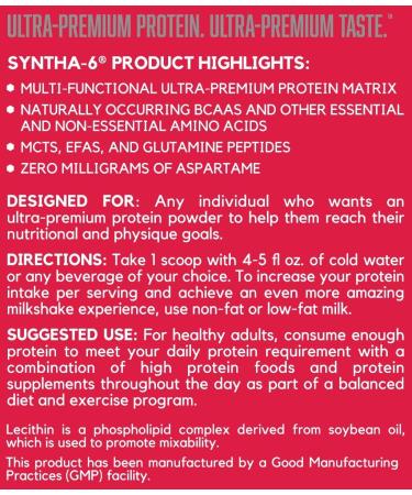 BSN Syntha-6 - Chocolate Milkshake - 2.91 Lbs. - GoSupps.com - Buy Online on SooperMarket.com