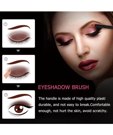 BELLIFFY 10pcs Nose Shadow Brush Travel Blush Brush Cosmetic Brush Eye Makeup Creme Blush Black Wooden Handle - Buy Online on SooperMarket.com