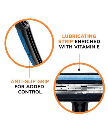 BIC Comfort 3 Men's Disposable Razors - Ultra-Soothing Shave with 3 Blades - 8 Count (Pack of 3) - Buy Online on SooperMarket.com
