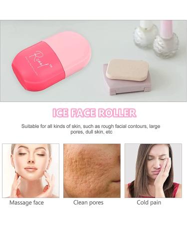 Rcool Ice Face Roller & Gua Sha Massager Set - Facial Beauty Tools for Fine Lines, Pores, Acne & Skin Care - Pink - Buy Online on SooperMarket.com