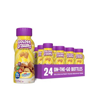 Carnation Breakfast Essentials Flavored Nutritional Drink Golden Grahams 8 FL OZ Bottle (Pack of 24)