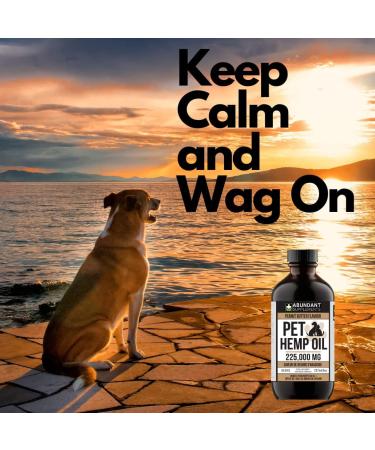 Pet Hemp Oil 225 000 Mg (8 oz) Extra Strength Formula - Peanut Butter Flavoured - Derived Hemp Seed Oil - Hip Joint Support and Skin Coat Health Non-GMO Omega 3 6 9 Balance Oil Made in Canada - Buy Online on SooperMarket.com