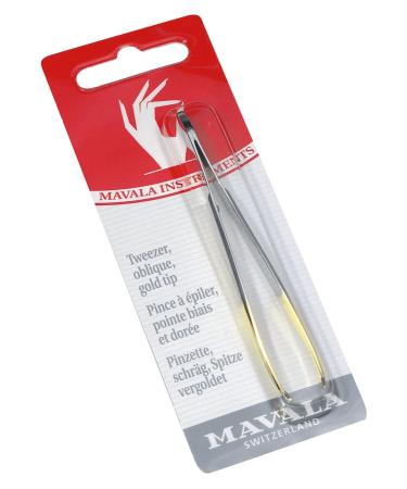 Mavala tweezers weird gold lace