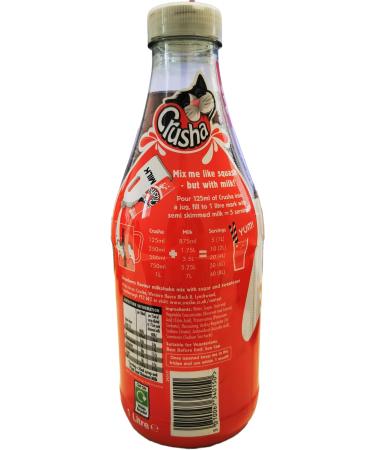 Crusha Milk Shake Syrup 1ltr (Strawberry Pack of 12) - Buy Online on SooperMarket.com